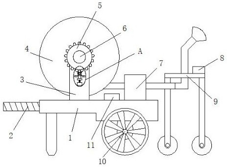 一种喷灌机用卷盘防倒转技术